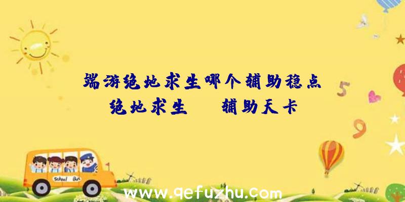 「端游绝地求生哪个辅助稳点」|绝地求生skt辅助天卡